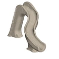 thumbnail image 1 of Global Pool Products RIP Tide Inground Swimming Pool Water Slide Deck Mounted Right Curve Turn Sand GPPSRT-Sand-R, 1 of 9