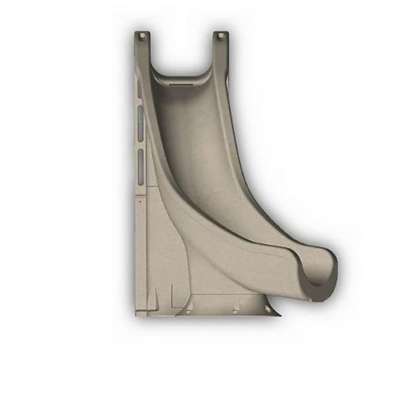 Global Pool Products Tidal Wave Inground Swimming Pool Water Slide Deck Mounted Left Curve Turn Sand GPPSTW-Sand-L