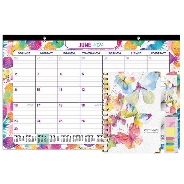 Global Printed Products Academic Planner 20242025 and 11" x 17" Desk
