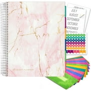 Global Printed Products Budget Planner Book with 12 Envelopes and Pockets, 8.5" x 11", Pink