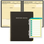 Global Printed Products Meeting Planner, Black 8.5" x 11"