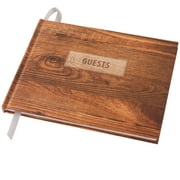 Global Printed Products Wedding Guest Book 9"x7" (Rustic Design) - WGB-RST - WGB-RST