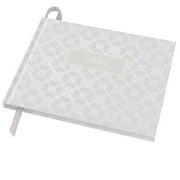Global Printed Products Wedding Guest Book 9"x7"  (White with Gold Foil) - WGB-WHT-GF - WGB-WHT-GF