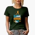 thumbnail image 1 of Global Running Day, Military Green T-Shirt, XL, 1 of 5