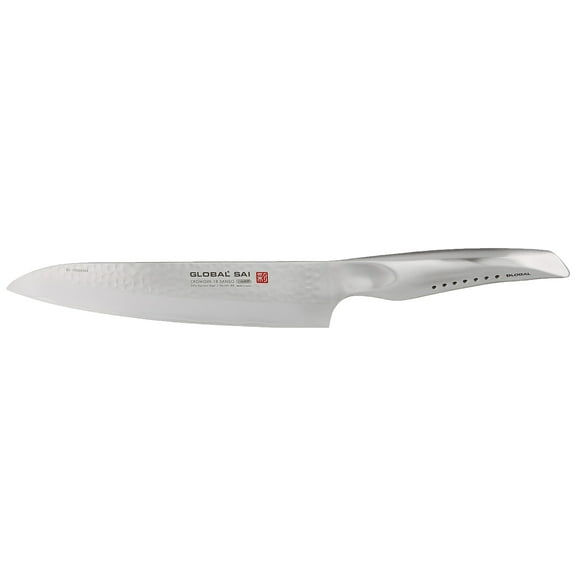 Global SAI-02, SAI Japanese 8" Chef's Knife, Stainless Steel