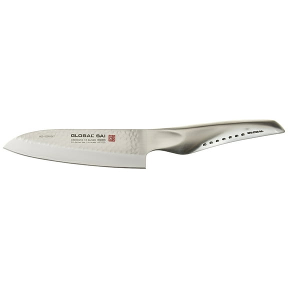 Global SAI-M03, SAI Santoku Knife, 5", Stainless Steel