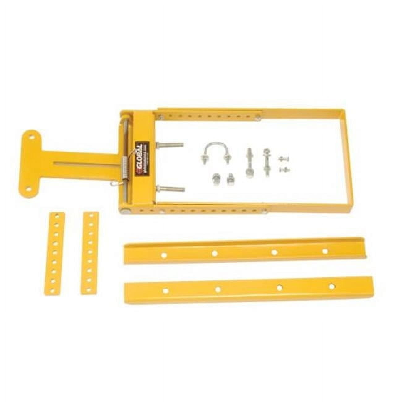 Global Spring-Loaded Safety Swing Gate, 22 40 W Opening, Yellow