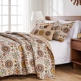 thumbnail image 1 of Global Trends Alta Reversible 100% Cotton Quilt Set with Decorative Pillows, 4-Piece Twin/XL, 1 of 4