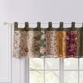 thumbnail image 1 of Greenland Home Fashions Antique Chic 100% Cotton Authentic Patchwork Tab Top Window Valance, 84" W x 21" L, 1 of 9