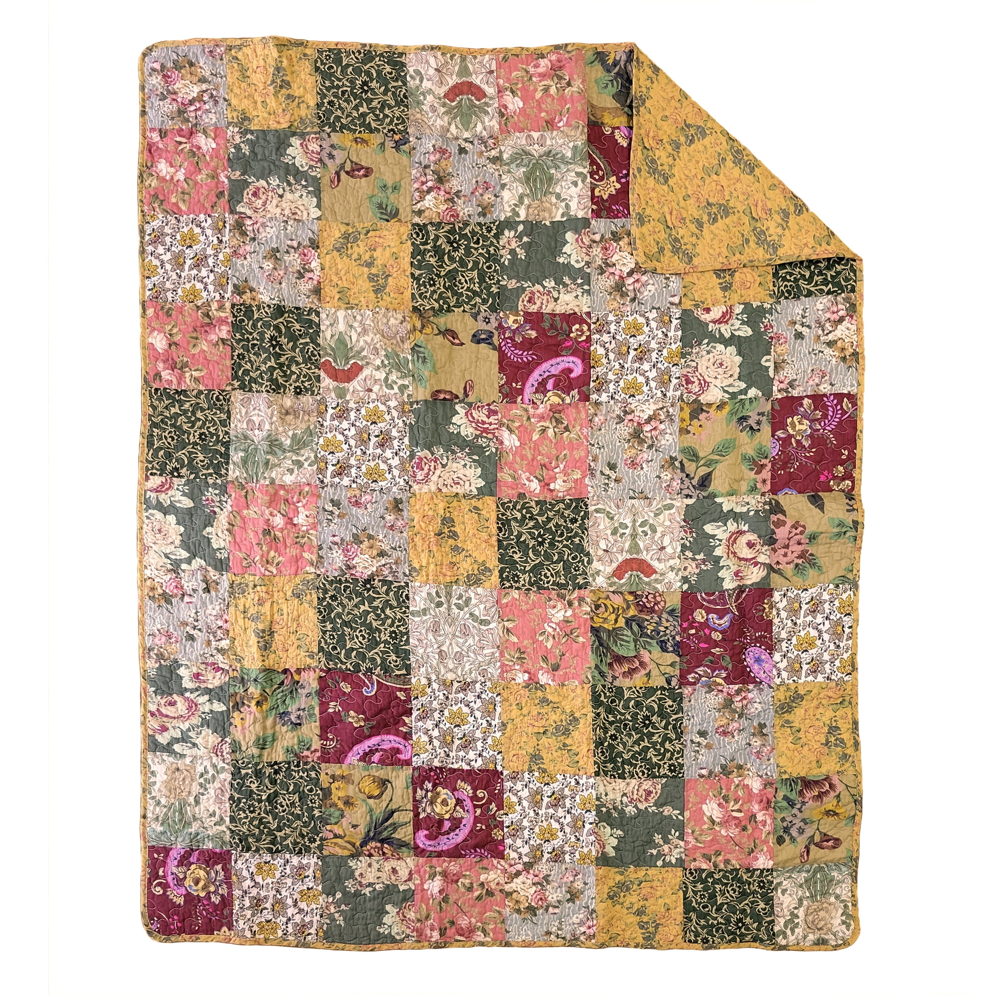 Picture Idea: Antique Chic Throw Blanket 100 Cotton Quilted 50X60
