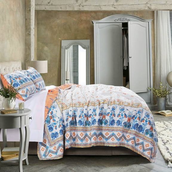 Global Trends Athena Quilt Set, Ivory