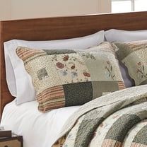 Global Trends Cinnamon Spice 100% Cotton Quilted Pillow Sham, Standard 20" W x 26" L