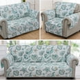 thumbnail image 1 of Global Trends Coastal Seashell Quilted Reversible Furniture Cover Protector, 1 of 7