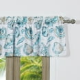 thumbnail image 1 of Global Trends Coastal Seashell Rod Pocket Window Valance, 84” x 19”, 1 of 7