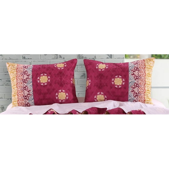 Global Trends Destin Quilted Bed Pillow Sham, Standard 20" x 26"