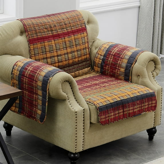 Global Trends Gavin Reversible Slipcover Furnture Protector, Armchair, for Teens and Adults