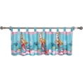 thumbnail image 1 of Global Trends Marina Mermaid Tab Top Window Valance, 84" Wide x 21" Long, 1 of 2