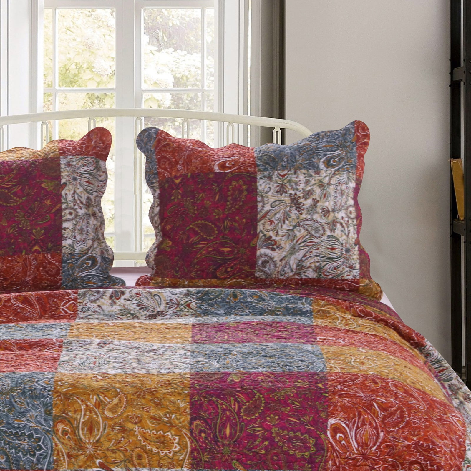 Global Trends Paisley Slumber Quilted Pillow Sham