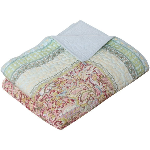 Global Trends Portsmouth Bordered Reversible Throw Blanket, 50" x 60"