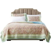 Global Trends Portsmouth Contemporary Floral Reversible Quilt Set, 2-Piece Twin/Twin XL