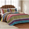 thumbnail image 1 of Global Trends Santa Fe 100% Cotton Reversible Oversized Quilt Set, 3-Piece King/Cal King, 1 of 8
