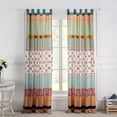 thumbnail image 1 of Global Trends Tori Curtain Tab Top Window Panels, Set of Two, 84" Long x 42" Wide, Tango, 1 of 11