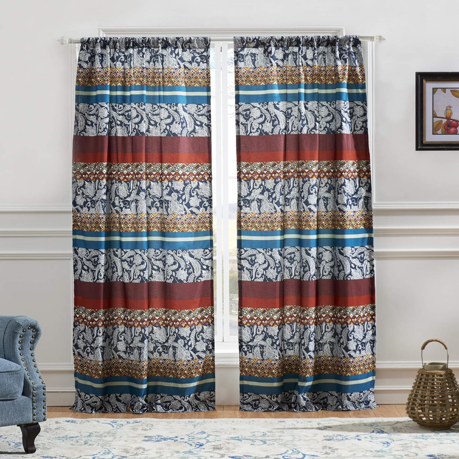 Global Trends Veneto Curtain Panels, Set of 2