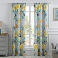 thumbnail image 1 of Global Trends Wildflower Delight Contemporary Curtain Panels, Set of 2, Gray, 94-inch Long, 1 of 6