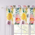 thumbnail image 1 of Global Trends Wildflower Delight Modern Floral Extra Wide Window Valance, 84 W x 19 L inches, White, 1 of 7