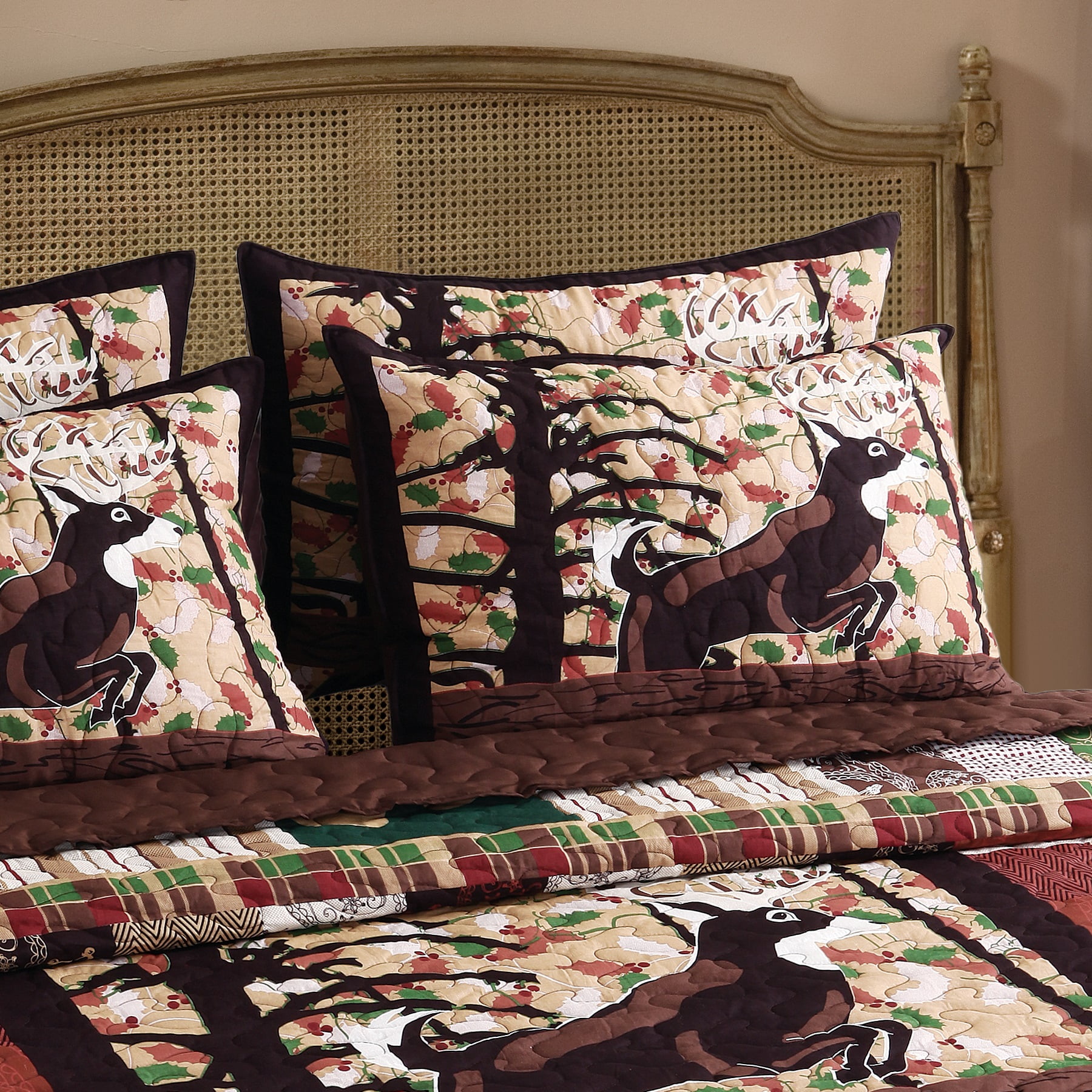 Whitetail Lodge Multicolor Cotton Polyester Standard Sham