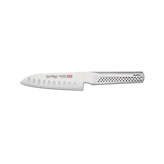 Global UKON 5" Santoku Knife, Hollow Ground