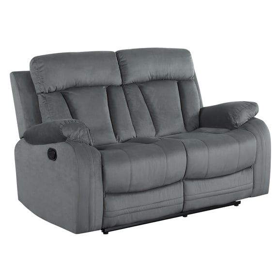 Global United Microfiber With Lumbar Support - Kiln-dried Hardwood, Stainless Steel Base, 8 Springs, Foam Padding, Gray Transitional In Upholstery, Sinuous Spring, Base