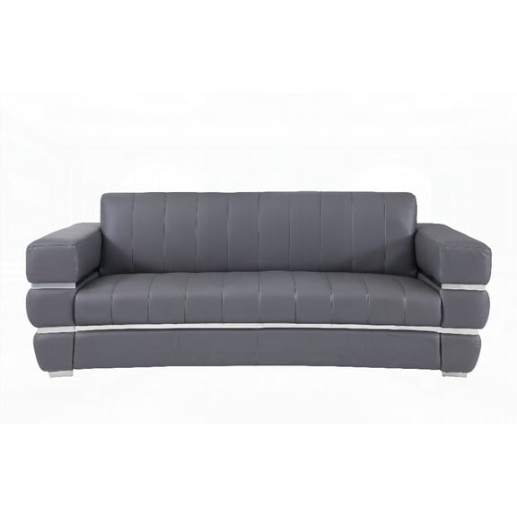 Global United Top Grain Italian Leather Sofa with Key Features