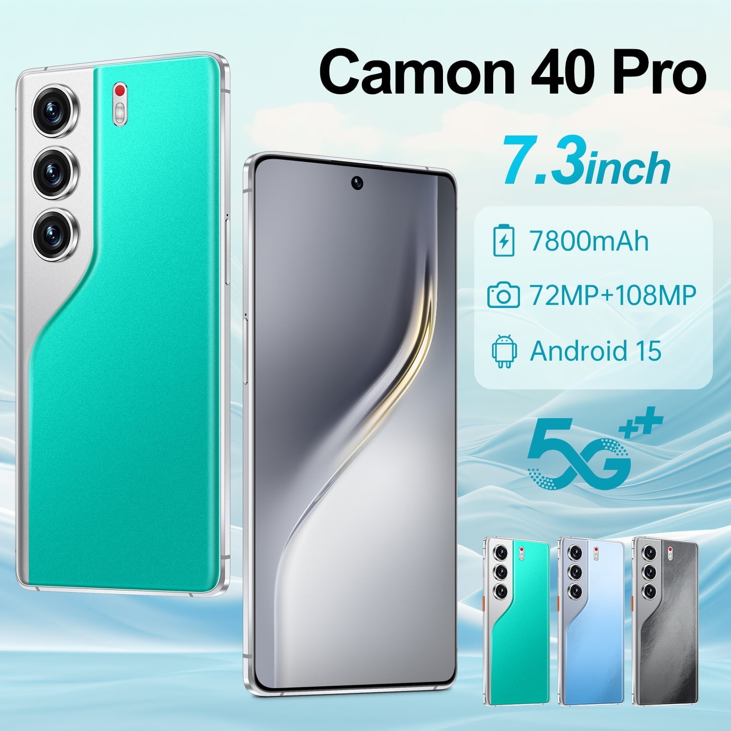 Global Version Camon 40 Pro Global 5G Edition Smart 7.3″ Large