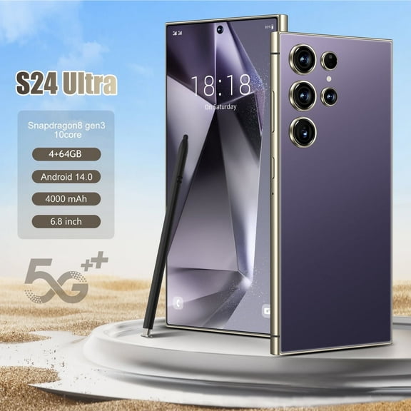 Global Version S24 Ultra Global 4G Edition Smart 6.8″ Large Screen Android 14 P22 core 8 gen3 5+16MP Memory 4GB+64GB 4000mah