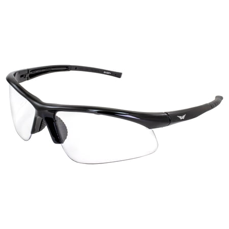 Global Vision Ambassador Safety Glasses Scratch-Resistant Black Frame w/ Clear Lens ANSI Z87+