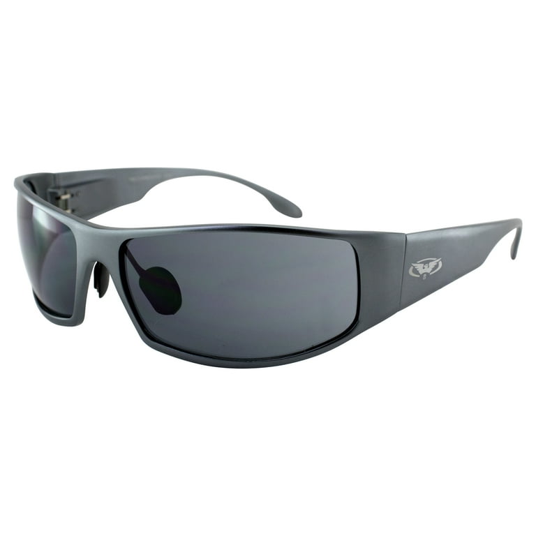 美品！！14p 3oz REALITY GLOBAL Global Vision BAD-ASS 1 Sport Motorcycle Sunglasses Gunmetal
