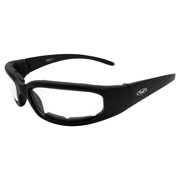 Global Vision Chicago Padded Riding Glasses Black Frame/Clear Lens