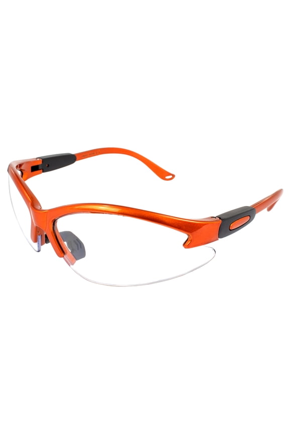 Cougar Safety Glasses Nurses Dental Assistant Glasses Shooting Glasses for Women Ladies Men Orange Frame Clear Lens