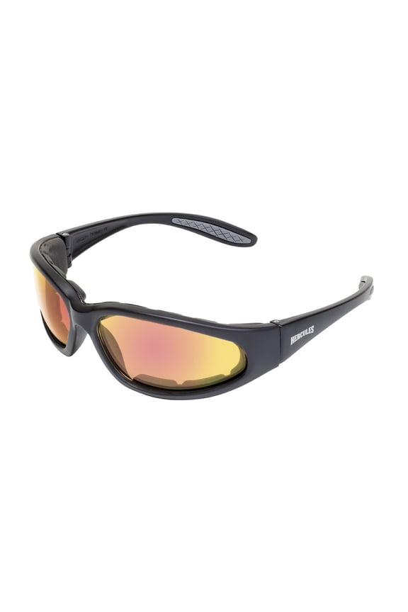 Eyewear 24 HERC 1 PL GTR A/F Hercules 1 Plus 24 Anti-Fog Sunglass, Photochromic Red Lens, Black