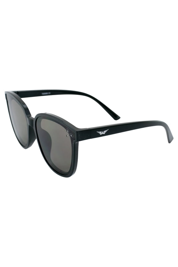 Eyewear Athena II Fashion Sunglasses for Women Black Frame w/Smoke Lens