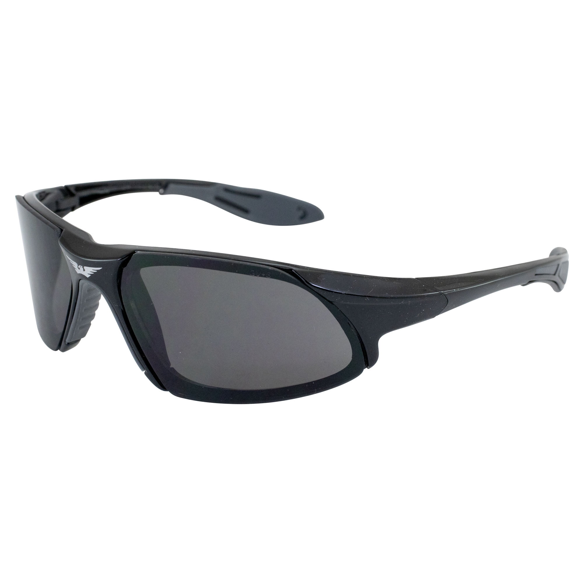 Cougar, Safety Glasses, Anti-Fog & Anti-Scratch, Blue Lens, Black Frame