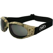 Global Vision Eyewear ELIM for CAMO Z 77 SM Eliminator Safety Goggles, Smoke Lens, Frame, Forest Camo