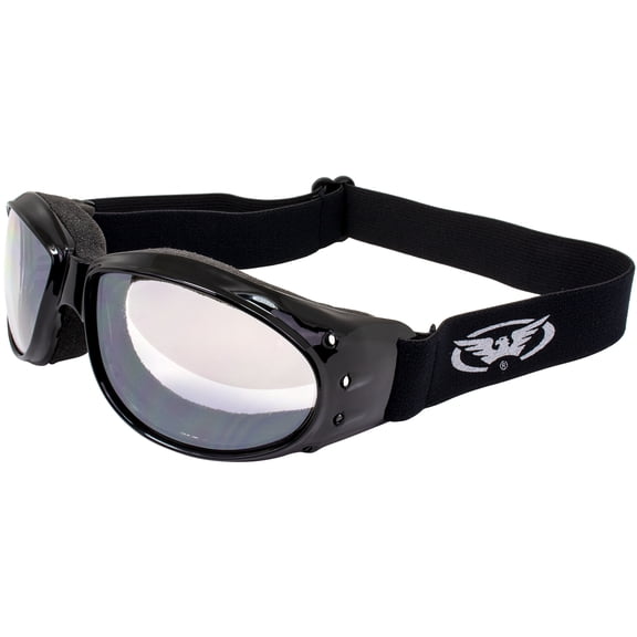Global Vision Eyewear Eliminator Goggles with Micro-Fiber Pouch, Clear Mirror Lens