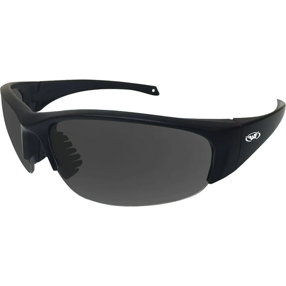 Global Vision Eyewear Eyedol Motorcycle Safety Sunglasses Black Frames Smoke Lenses