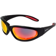 Global Vision Eyewear Hercules Plus Safety Glasses, G-Tech Red Lens, Matte Black Frame