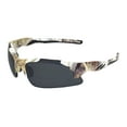 thumbnail image 1 of Global Vision Metro White Camo Smoke Wrap Wrap Around Sport Motorcycle Hunting Sunglasses, 1 of 1