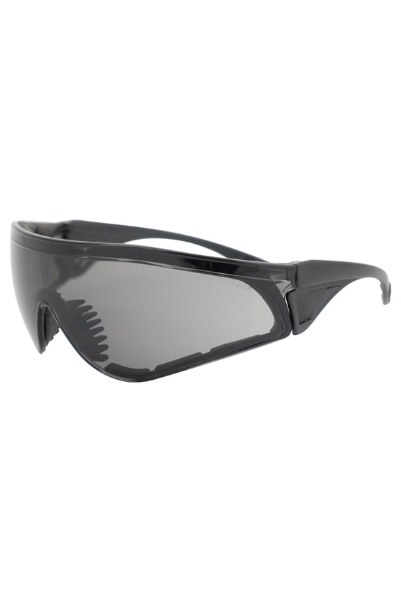 Eyewear Python Safety Glasses Padded Smoke Lens Black Frame