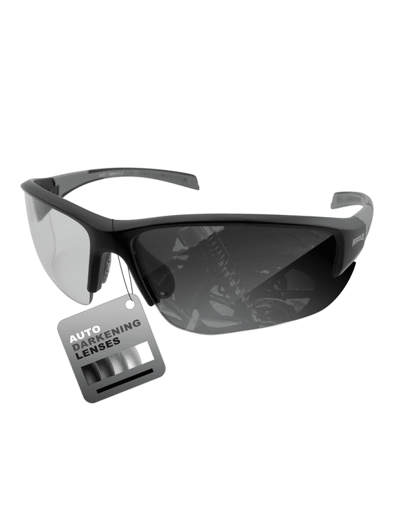 Hercules-7 24-Hour Auto-Darkening Transitional Safety Glasses Sunglasses Clear to Smoke Photochromic Lens