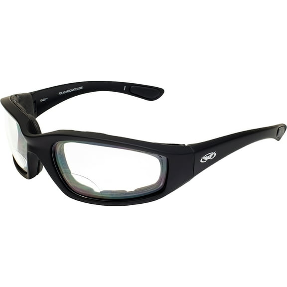 Global Vision Kickback Z Photochromic Bifocal Padded Riding Glasses Clear to Smoke Lens ANSI Z87.1